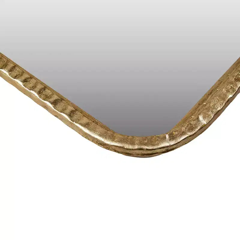 Madison Park 20"x45" Mia Specchio da parete di lusso elegante in metallo dorato a forma di arco: Nessun assemblaggio, Rettangolare, Con cornice, Montaggio a parete
