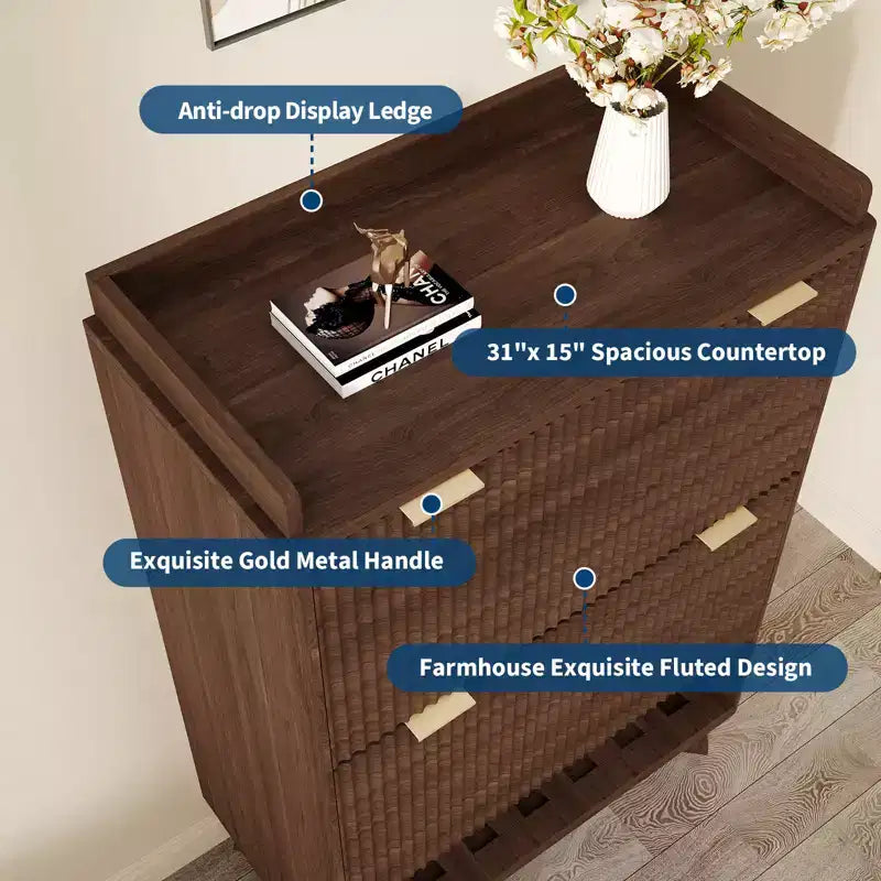 Scarpiere scanalate per ingresso, mobiletto porta scarpe moderno e stretto, ripiano inferiore aperto, 2 cassetti a ribalta, ripiani regolabili