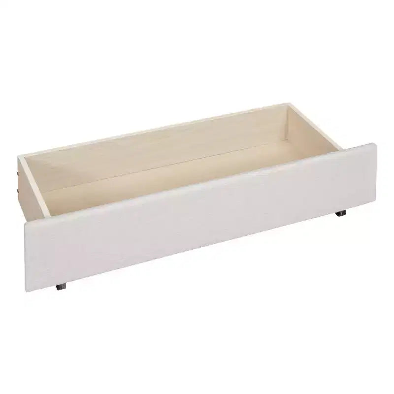 Letto a piattaforma moderno imbottito Luxystar con 2 cassetti e 1 letto estraibile