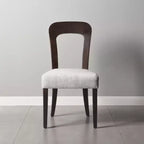 Set of 2 Wooden Dining Chairs, Modern Armless Side Chairs with Hollow Backrest, Padded Seat and 330 LBS Capacity for Living Room Kitchen