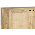 LUNGA 145 cm – CREDENZA CONTEMPORANEA MODERNA IN LEGNO MASSELLO DI MANGO NATURALE