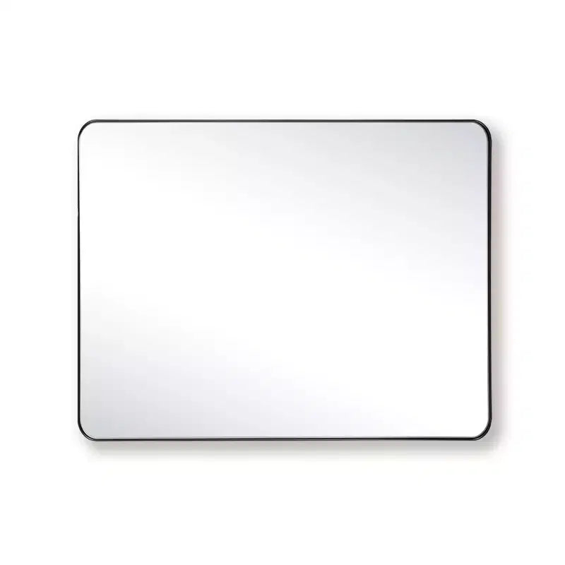 Specchio da bagno con cornice nera per parete, specchio rettangolare 28x36 orizzontale o verticale