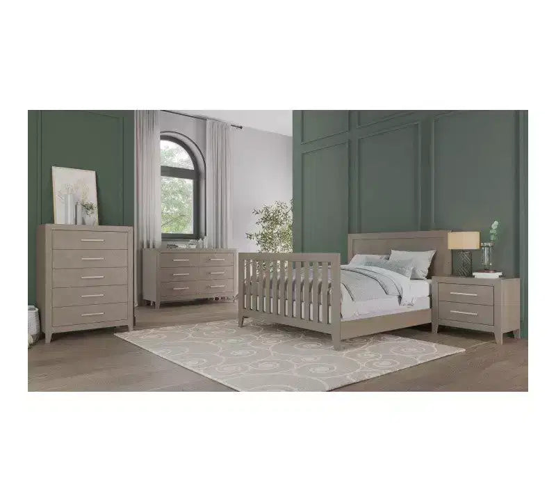 Set Nido Kieran composto da culla, cassettone doppio e cassettiera, 3 pezzi, include culla trasformabile 4-in-1, cassettone e cassettiera
