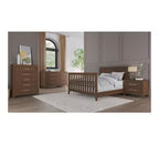 Set Nido Kieran composto da culla, cassettone doppio e cassettiera, 3 pezzi, include culla trasformabile 4-in-1, cassettone e cassettiera