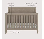 Set Nido Kieran composto da culla, cassettone doppio e cassettiera, 3 pezzi, include culla trasformabile 4-in-1, cassettone e cassettiera