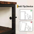 Cassettiera a 12 cassetti lunga 160 cm, porta TV per televisori da 55, 65, 70 pollici, con ripiani aperti per camera da letto e soggiorno, facile da montare