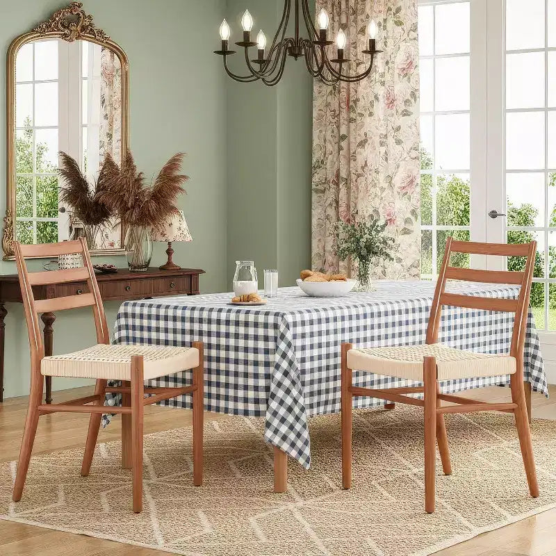 2 sedie da pranzo con sedile in corda intrecciata, sedie da cucina con struttura in metallo e schienale aperto, sedie traspiranti per sala da pranzo e soggiorno