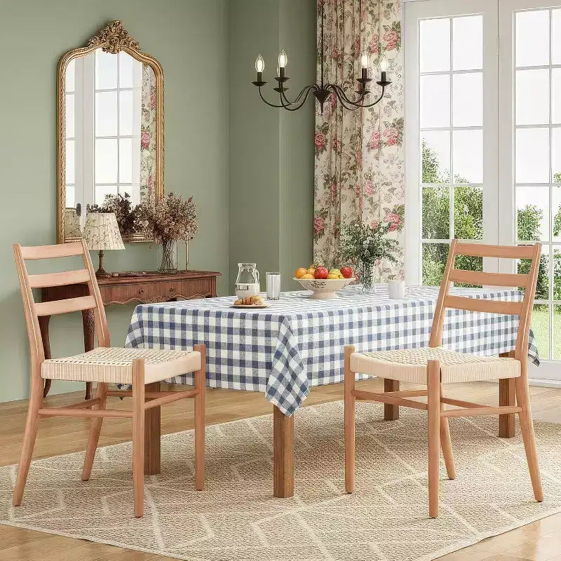 2 sedie da pranzo con sedile in corda intrecciata, sedie da cucina con struttura in metallo e schienale aperto, sedie traspiranti per sala da pranzo e soggiorno