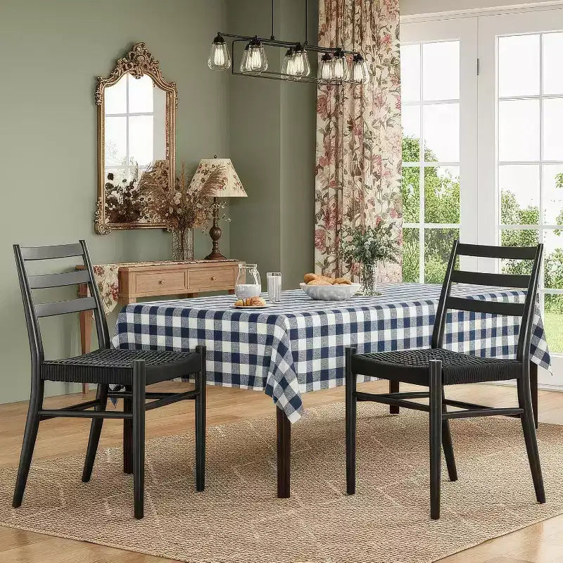 2 sedie da pranzo con sedile in corda intrecciata, sedie da cucina con struttura in metallo e schienale aperto, sedie traspiranti per sala da pranzo e soggiorno