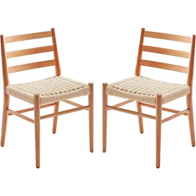 2 sedie da pranzo con sedile in corda intrecciata, sedie da cucina con struttura in metallo e schienale aperto, sedie traspiranti per sala da pranzo e soggiorno