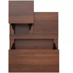 SOLID MANGO WOOD 32 inch Wide Square Industrial Lift Top Coffee Table