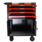 4 Drawer Rolling Tool Cart with Wheels, Heavy Duty Lockable Tool Organizer Cabinet for Garage Workshop
