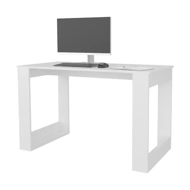 Scrivania per Computer da 120 cm, Scrivania Moderna con Piano in Melamina Antigraffio, Scrivania da Lavoro per Ufficio Domestico, Studio, Piccoli Spazi