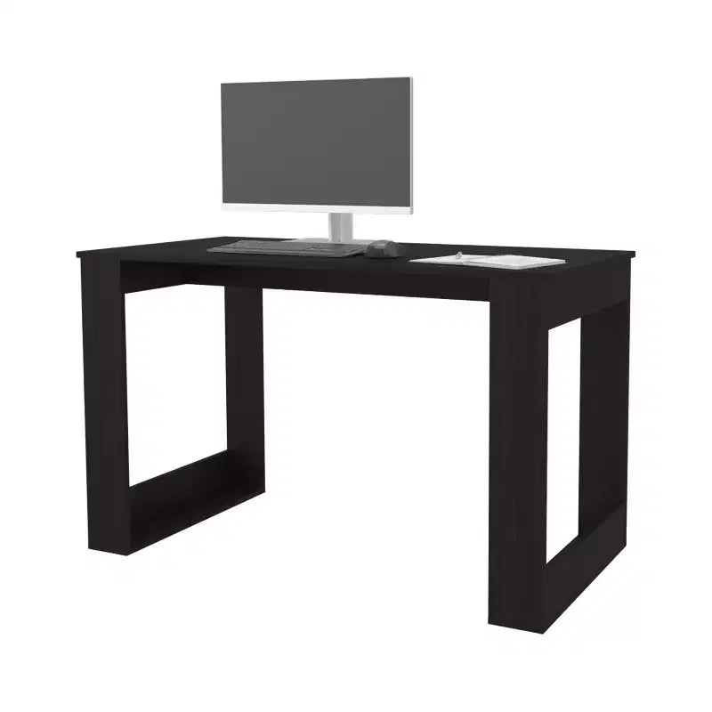 Scrivania per Computer da 120 cm, Scrivania Moderna con Piano in Melamina Antigraffio, Scrivania da Lavoro per Ufficio Domestico, Studio, Piccoli Spazi