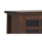 Stratford 72 inch Wide Solid Wood Transitional Low TV Stand For TVs up to 80 inches