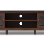Stratford 72 inch Wide Solid Wood Transitional Low TV Stand For TVs up to 80 inches