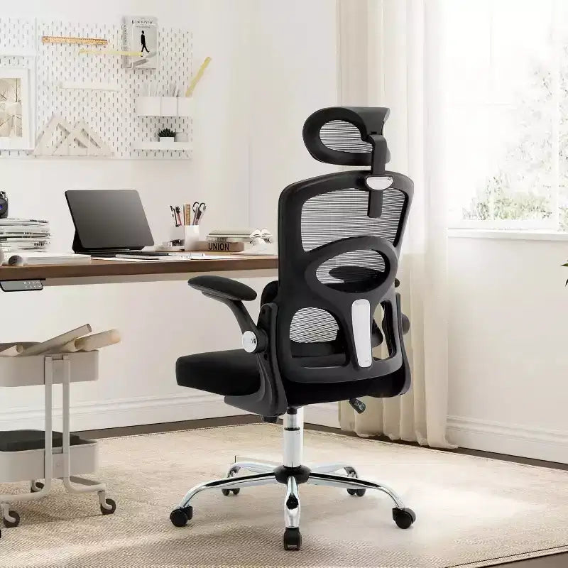 Acekool Ergonomic Mesh Office Chair with Adjustable Headrest & Lumbar Support, High Back Swivel Desk Chair for Home or Office
