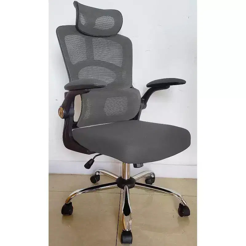 Sedia da Ufficio Ergonomica in Rete con Poggiatesta e Supporto Lombare Regolabili, Sedia da Scrivania Girevole con Schienale Alto per Casa o Ufficio