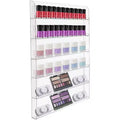 Sorbus 6-Tier Clear Acrylic Nail Polish Wall Rack Display Holder - Stylish Organizer - Holds up to 90 Nail Polish Bottles
