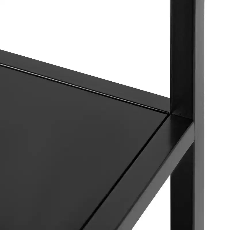 Carrello bar Kate and Laurel Giles rettangolare in metallo, 28x13x30, marrone rustico e nero