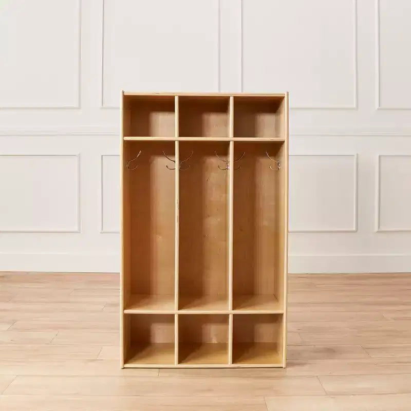 Streamline 3-Section Coat Locker with Cubby Storage, Classroom Furniture