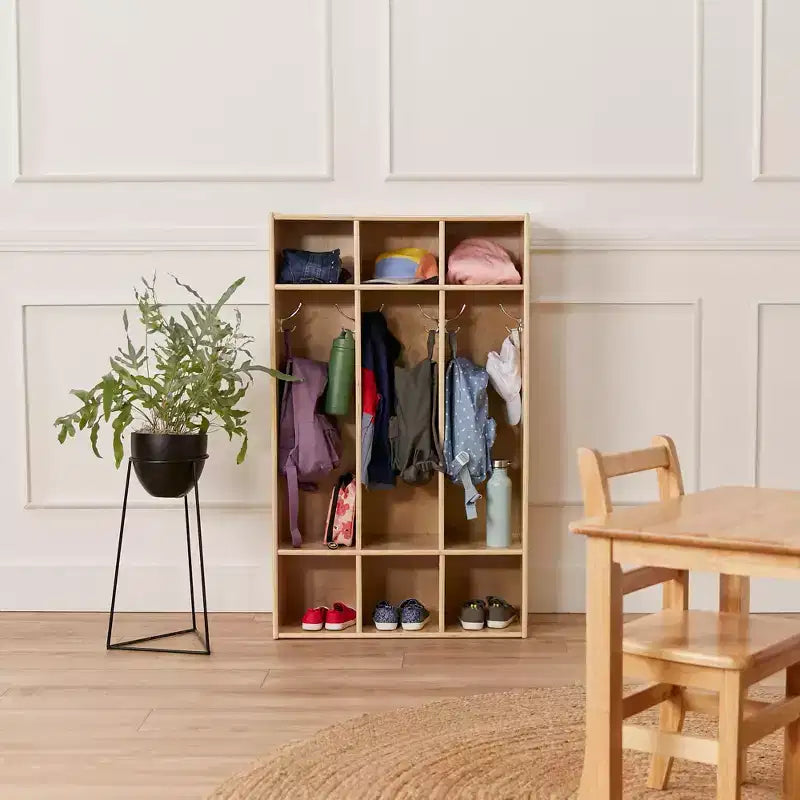 Streamline 3-Section Coat Locker with Cubby Storage, Classroom Furniture