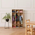 Streamline 3-Section Coat Locker with Cubby Storage, Classroom Furniture