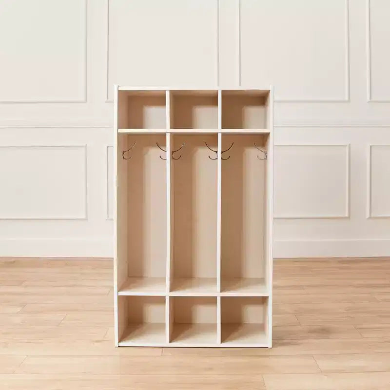 Streamline 3-Section Coat Locker with Cubby Storage, Classroom Furniture