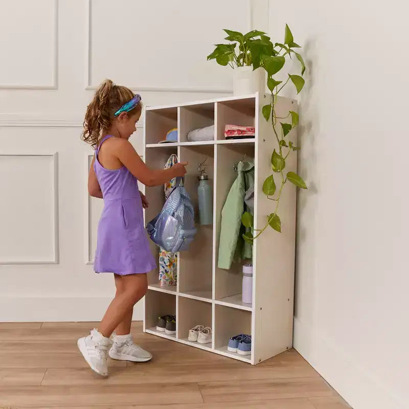 Streamline 3-Section Coat Locker with Cubby Storage, Classroom Furniture