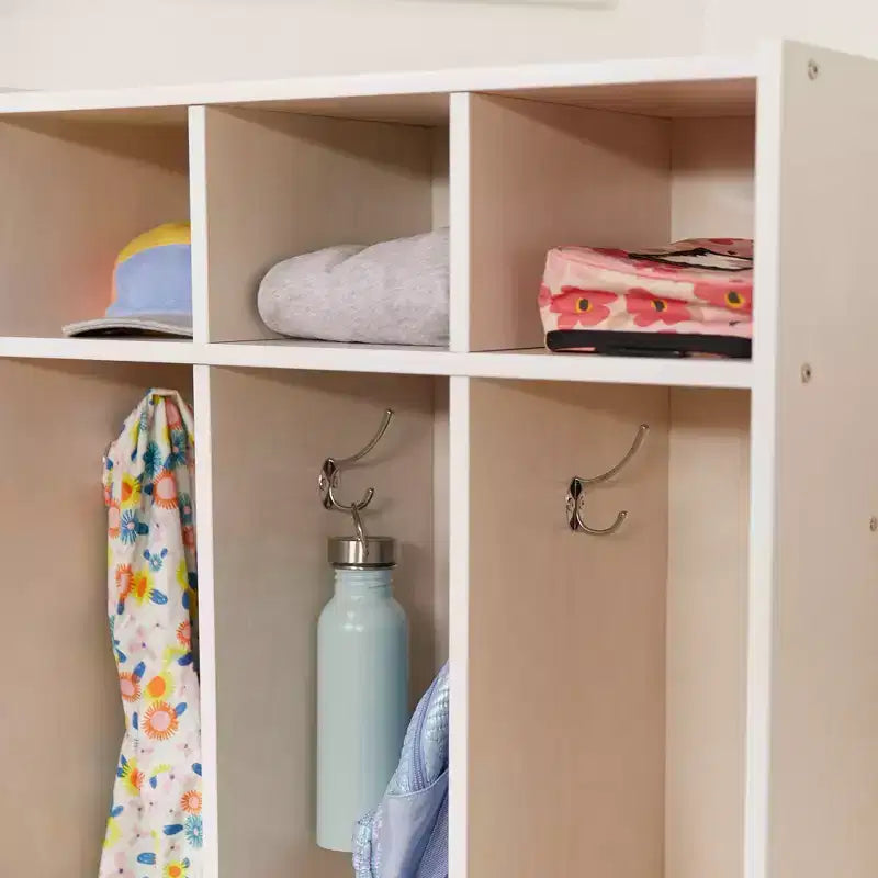 Streamline 3-Section Coat Locker with Cubby Storage, Classroom Furniture