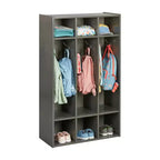 Streamline 3-Section Coat Locker with Cubby Storage, Classroom Furniture
