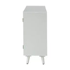 Alexis 3-Door Accent Cabinet with Lattice Doors Storage Sideboard