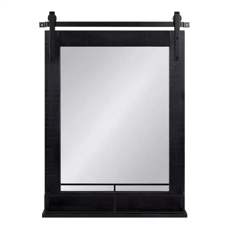 24 x 31 Specchio da parete incorniciato Cates con mensola - Kate & Laurel All Things Decor