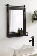 24 x 31 Specchio da parete incorniciato Cates con mensola - Kate & Laurel All Things Decor